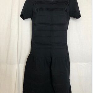 Eliza J Elegant Black Short Sleeve Dress